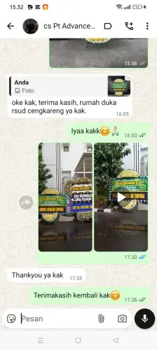 Testimonial Papan Bunga Pernikahan ciracas