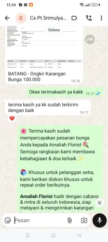 Testimonial Papan Bunga ciracas